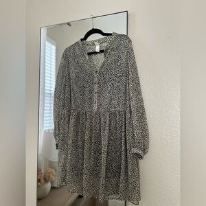 H&M chiffon floral dress